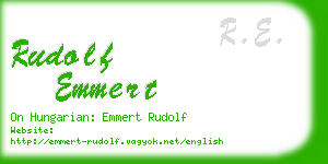 rudolf emmert business card